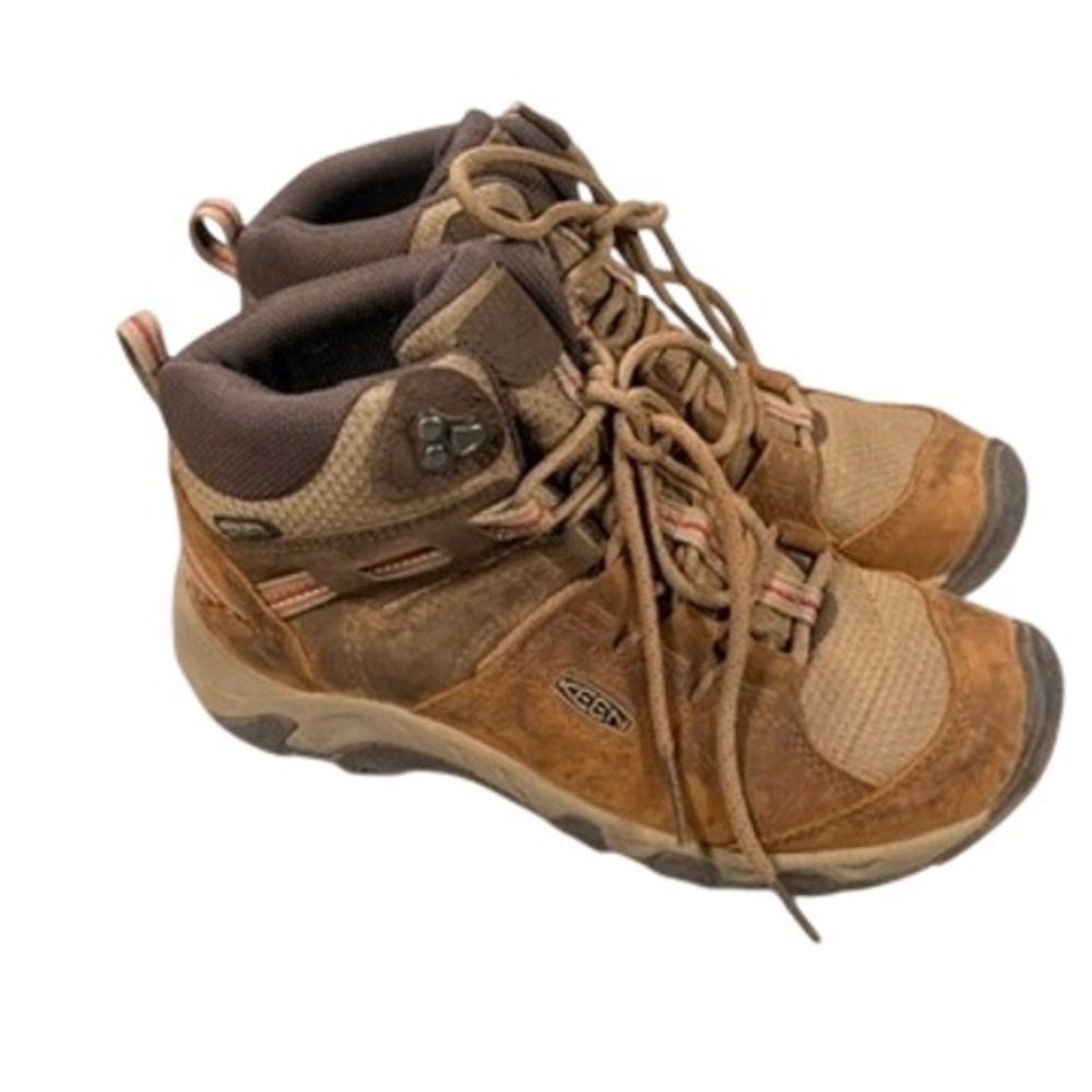 KEEN Targhee III Waterproof Hiking Boots Size 8 Womens Brown Leather Gorpcore